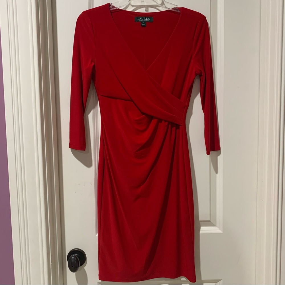 Ralph Lauren Slim Red Dress